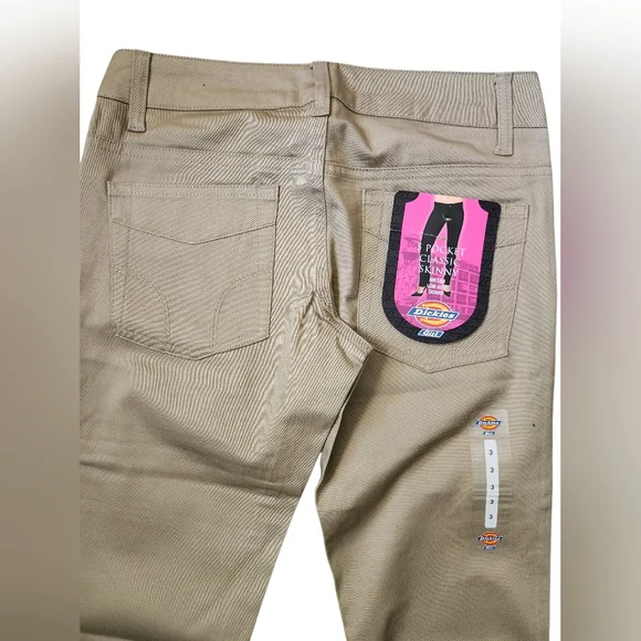 NWT Dickies Girl Juniors Classic 5 Pocket Skinny Pant HH164 SIZE 3 - Picture 8 of 13